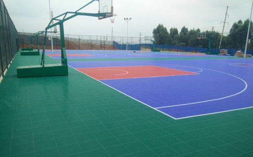 濟南籃球場施工